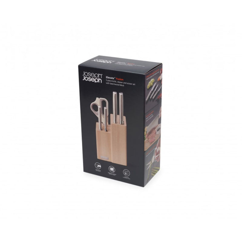 Joseph Joseph Elevate Fusion 5 Piece Knife & Scissor Block Set