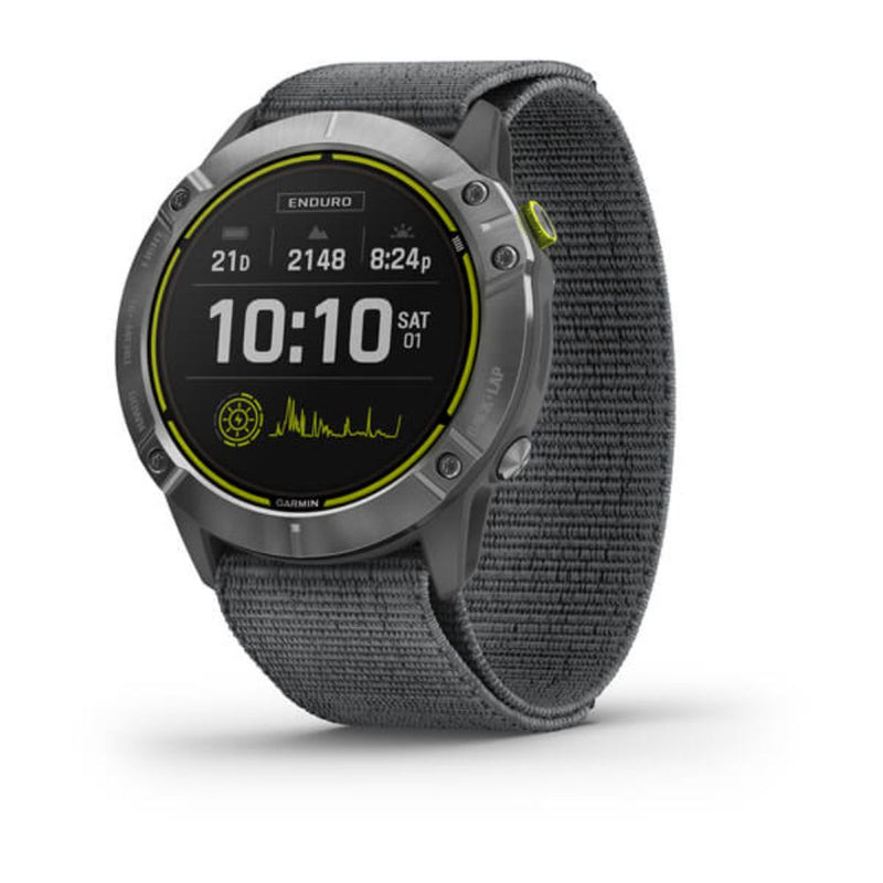 Garmin Enduro (Steel with Grey Ultrafit Nylon Strap)