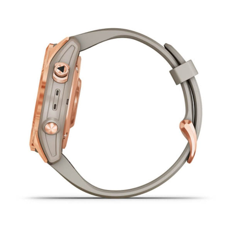 Garmin Fenix 7S Solar (Rose Gold with Light Sand Band)