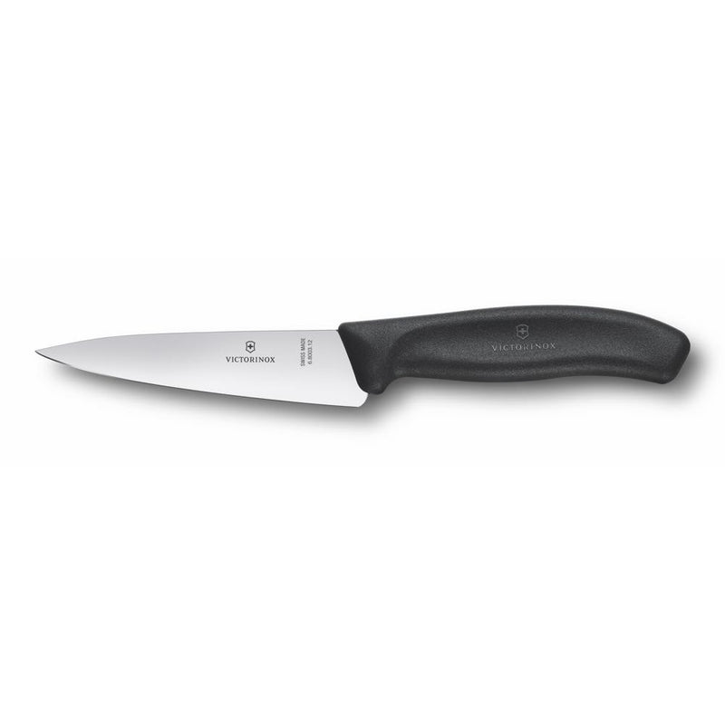 Victorinox Classic Cooks Carving Straight Edge Knife 22cm (Black)
