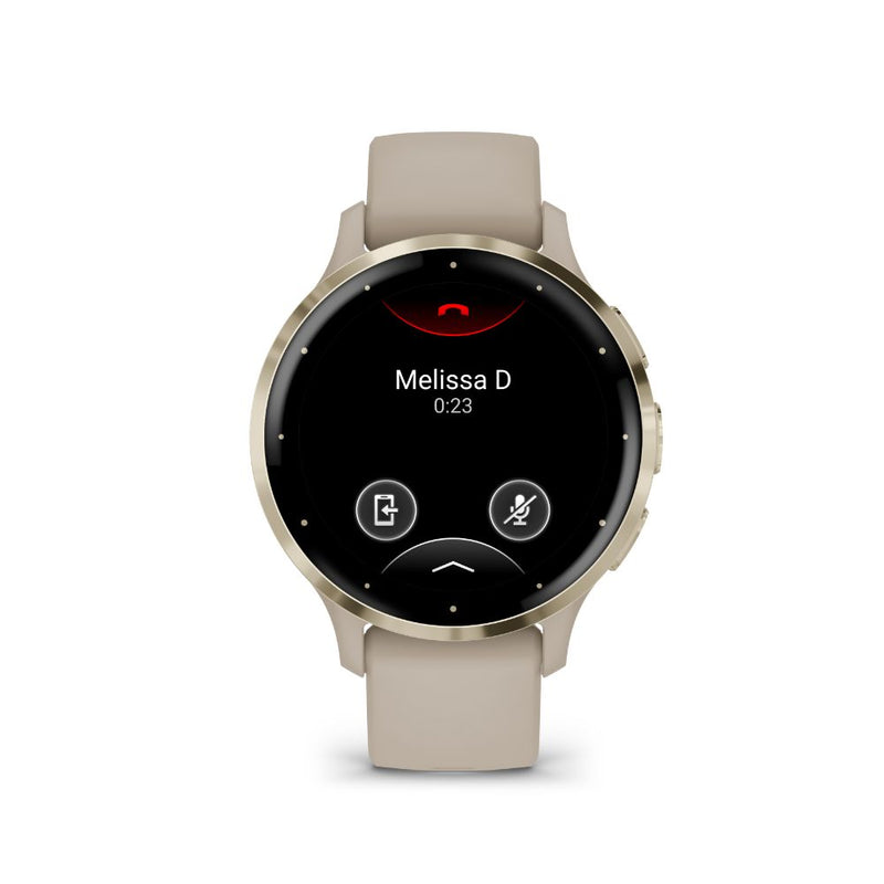 Garmin Venu 3S (Soft Gold SS with Grey Band)