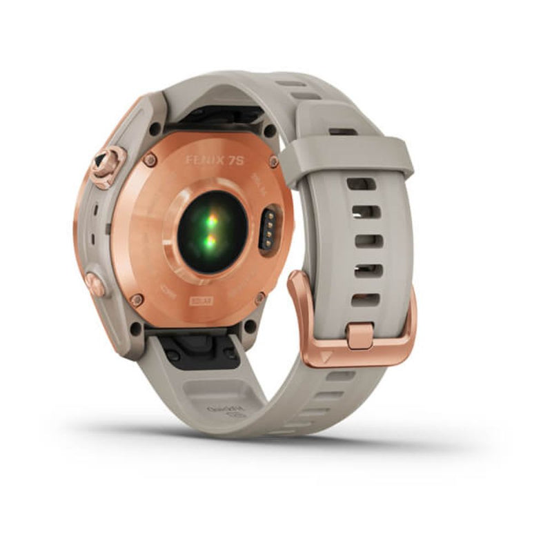 Garmin Fenix 7S Solar (Rose Gold with Light Sand Band)