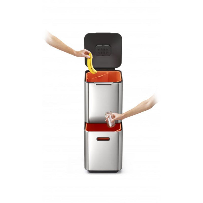 Joseph Joseph Totem 40L Bin (Stainless Steel)