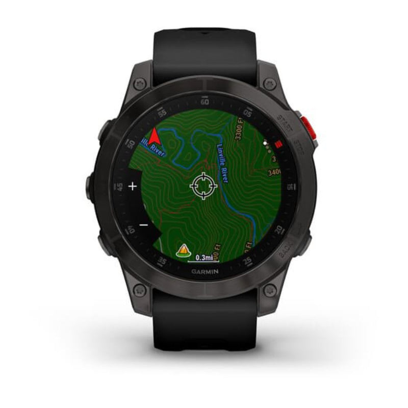 Garmin Epix (Black/Carbon Grey DLC Titanium with Silicone Band)