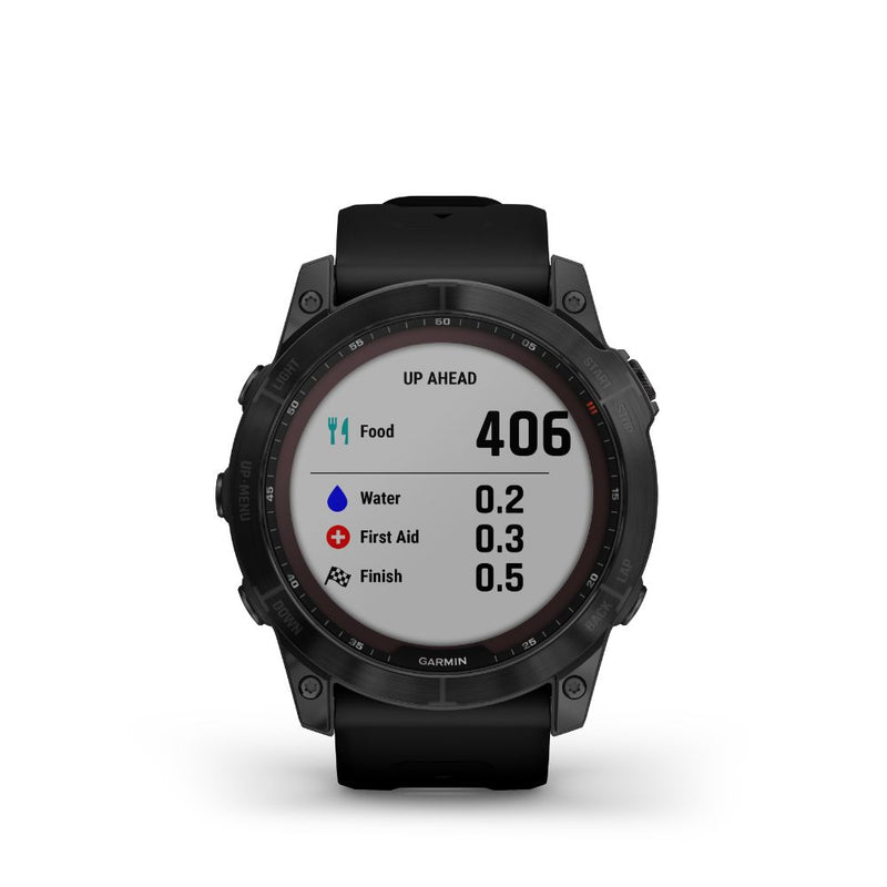 Garmin Fenix 7X Sapphire Solar (Black DLC Titanium with Black Band)