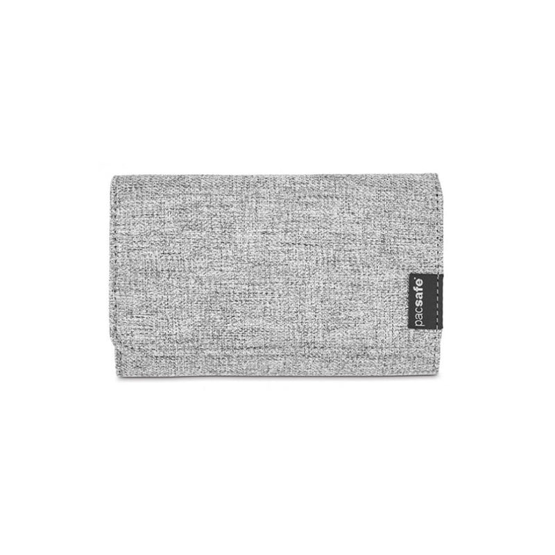 Pacsafe RFIDsafe LX200 RFID Blocking Clutch Wallet Tweed Grey