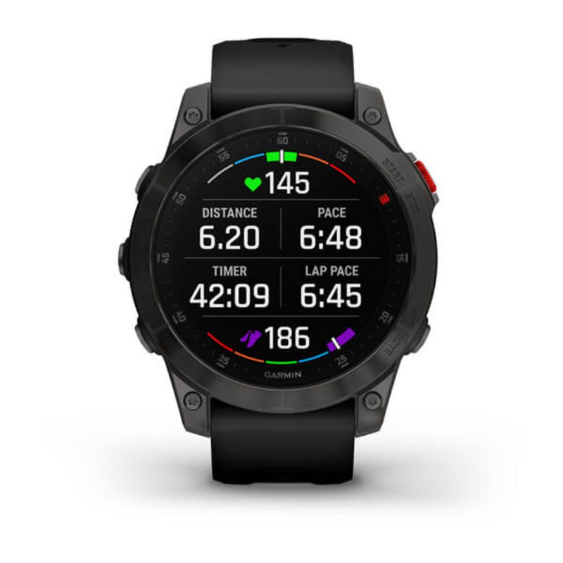 Garmin Epix (Black/Carbon Grey DLC Titanium with Silicone Band)