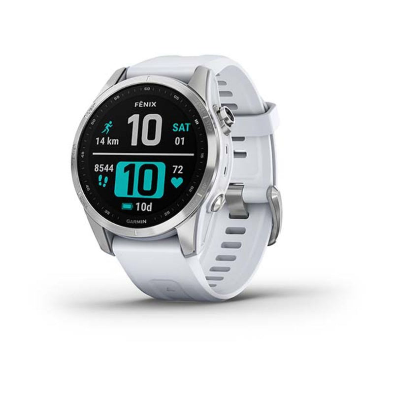 Garmin Fenix 7S (Silver with Whitestone Band)