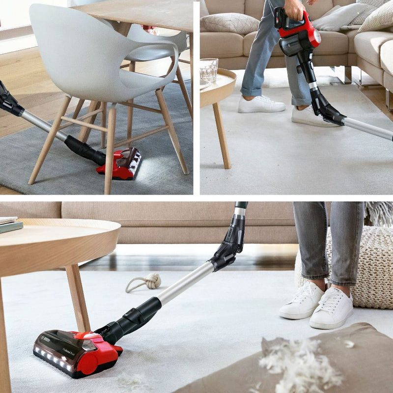 Bosch Series 7 Rechargeable ProAnimal Stick Vacuum (Red)
