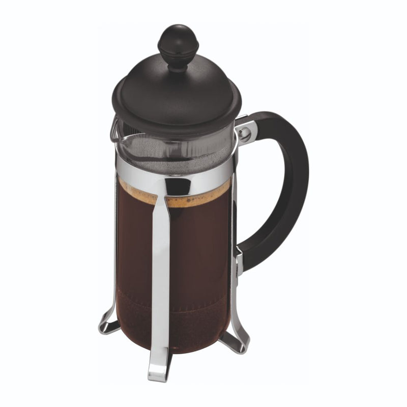 Bodum Caffettiera French Press 350ml 3 Cup (Stainless Steel/Black)